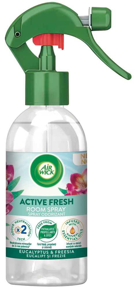 Air wick Active Fresh osviežovač vzduchu v spreji - Eucalyptus 237 ml